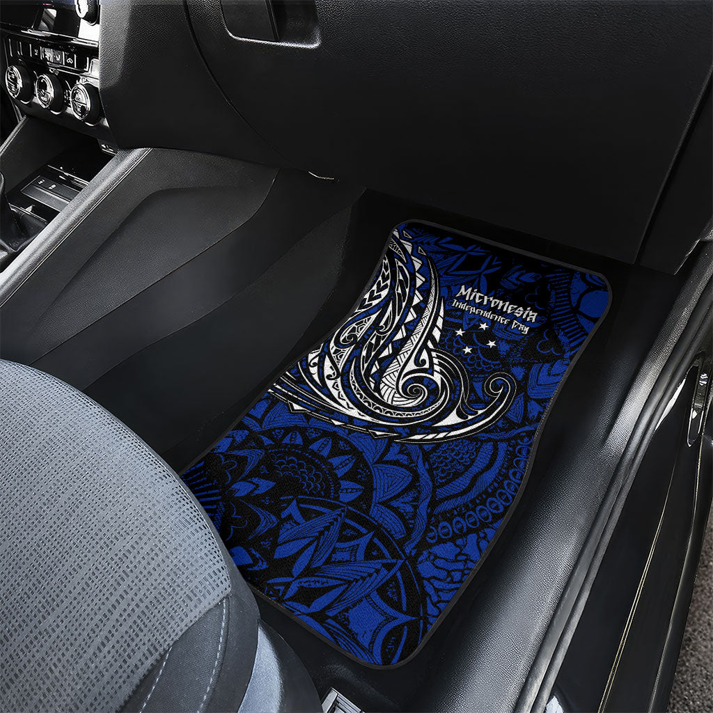 Micronesia Independence Day FSM Car Mats Tribal Tattoo Pattern Flag Seal Heritage