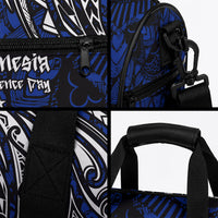 Micronesia Independence Day FSM Duffle Bag Tribal Tattoo Pattern Flag Seal Heritage