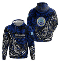 Micronesia Independence Day FSM Hoodie Tribal Tattoo Pattern Flag Seal Heritage