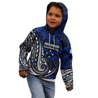 Micronesia Independence Day FSM Kid Hoodie Tribal Tattoo Pattern Flag Seal Heritage