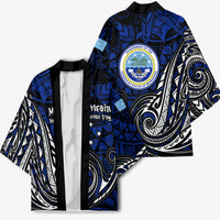 Micronesia Independence Day FSM Kimono Tribal Tattoo Pattern Flag Seal Heritage