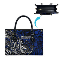 Micronesia Independence Day FSM Leather Bag Tribal Tattoo Pattern Flag Seal Heritage