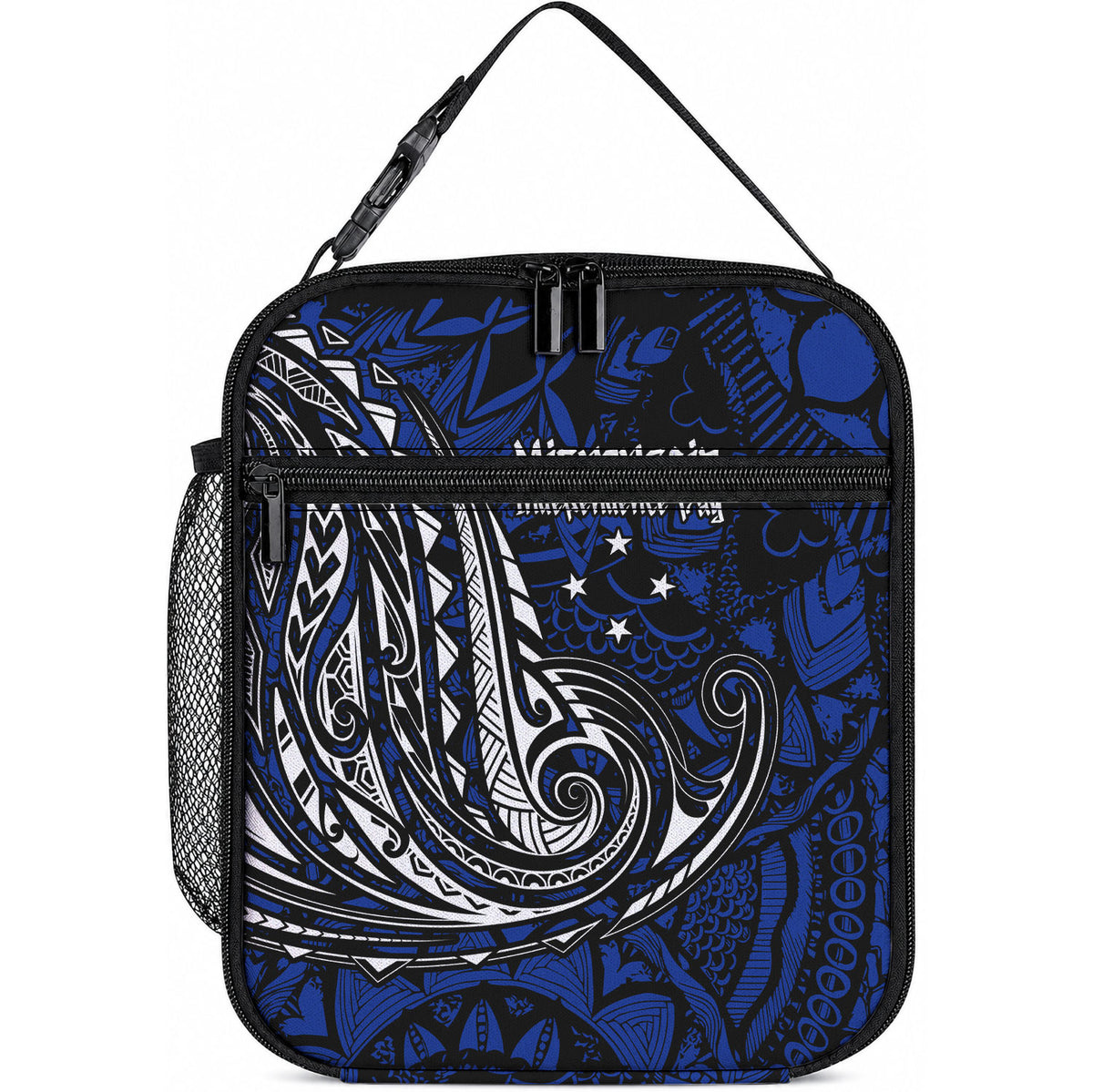 Micronesia Independence Day FSM Lunch Bag Tribal Tattoo Pattern Flag Seal Heritage