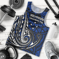 Micronesia Independence Day FSM Men Tank Top Tribal Tattoo Pattern Flag Seal Heritage