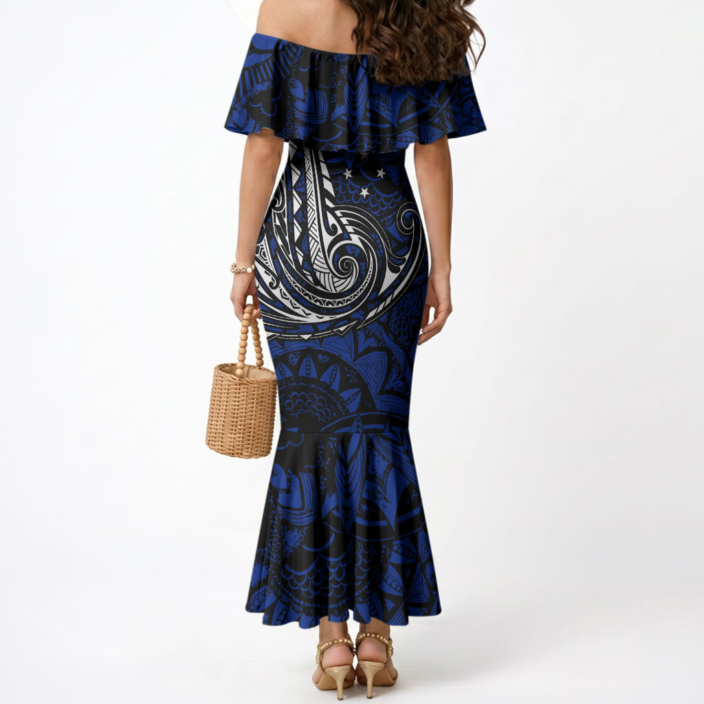 Micronesia Independence Day FSM Mermaid Dress Tribal Tattoo Pattern Flag Seal Heritage