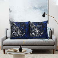 Micronesia Independence Day FSM Pillow Cover Tribal Tattoo Pattern Flag Seal Heritage