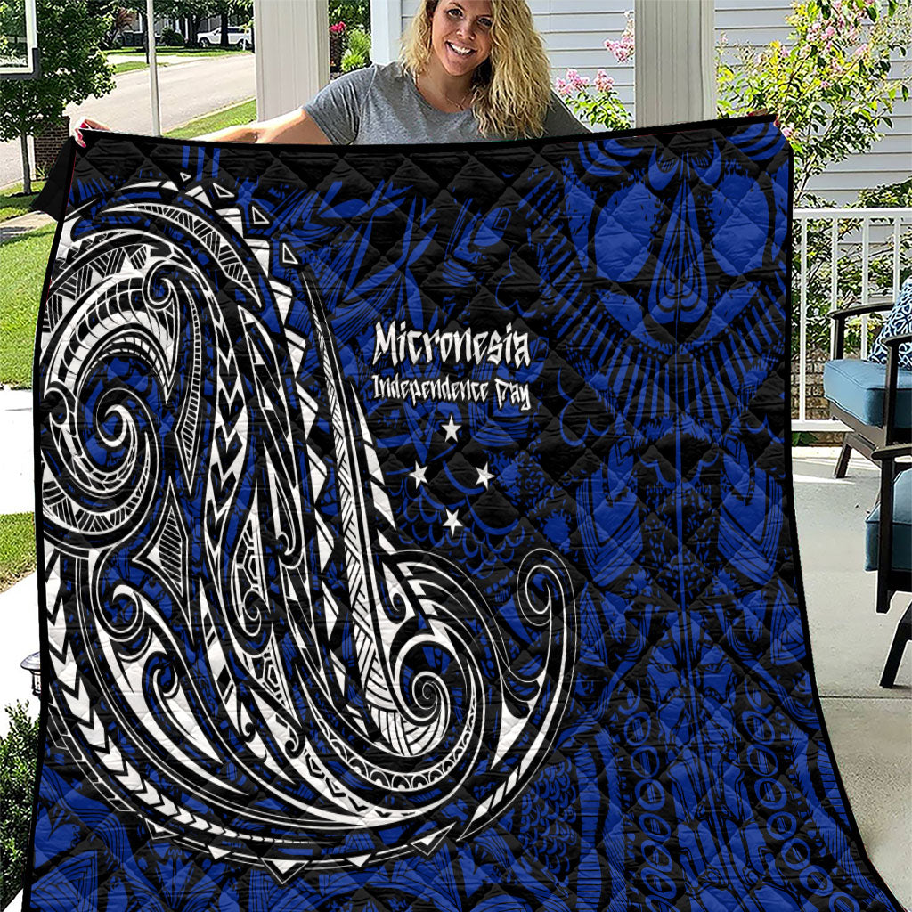 Micronesia Independence Day FSM Quilt Tribal Tattoo Pattern Flag Seal Heritage