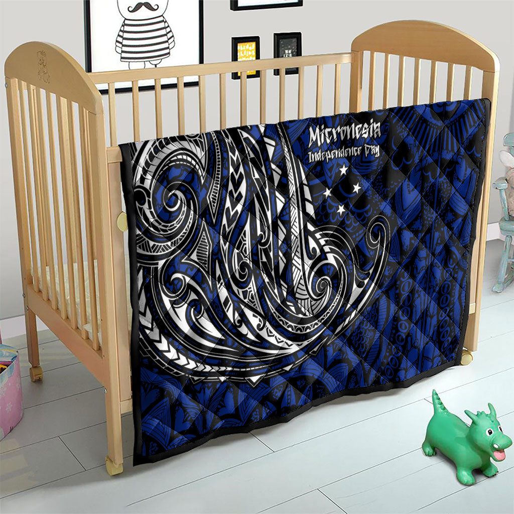 Micronesia Independence Day FSM Quilt Tribal Tattoo Pattern Flag Seal Heritage