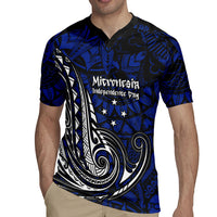 Micronesia Independence Day FSM Rugby Jersey Tribal Tattoo Pattern Flag Seal Heritage