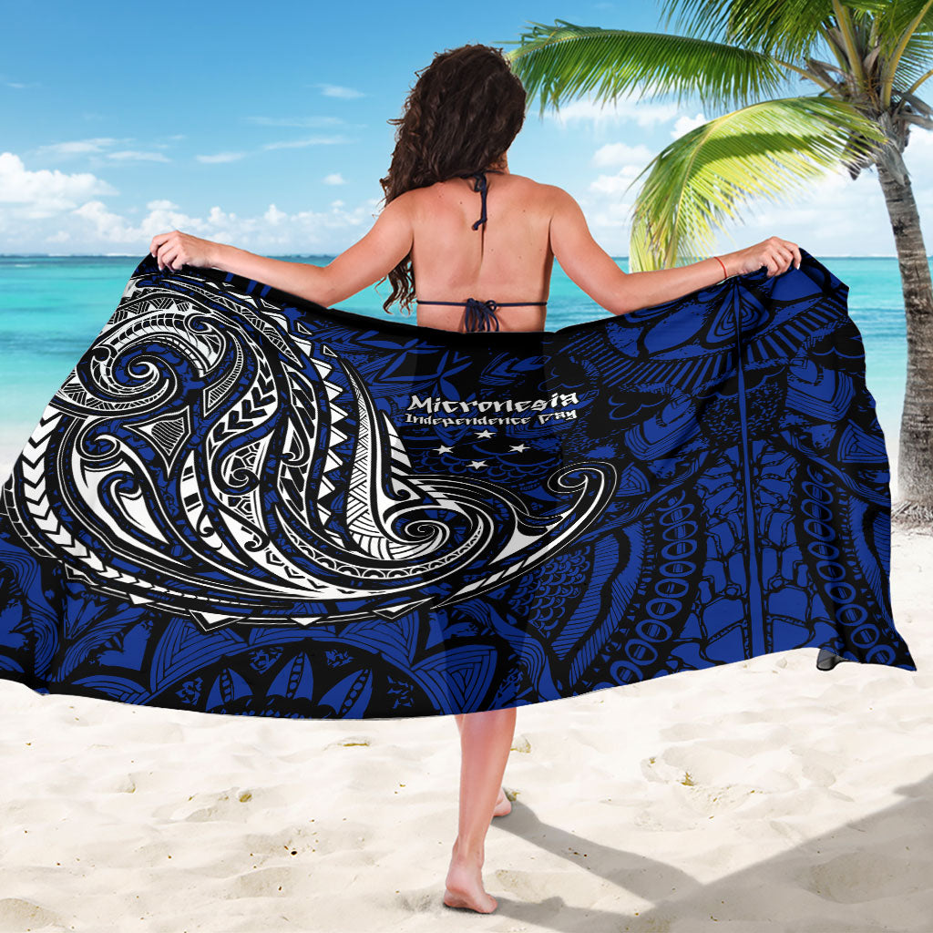 Micronesia Independence Day FSM Sarong Tribal Tattoo Pattern Flag Seal Heritage