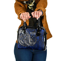 Micronesia Independence Day FSM Shoulder Handbag Tribal Tattoo Pattern Flag Seal Heritage
