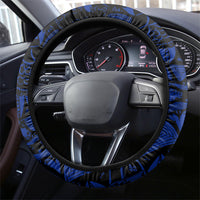 Micronesia Independence Day FSM Steering Wheel Cover Tribal Tattoo Pattern Flag Seal Heritage