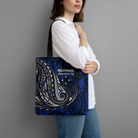 Micronesia Independence Day FSM Tote Bag Tribal Tattoo Pattern Flag Seal Heritage