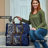 Micronesia Independence Day FSM Travel Bag Tribal Tattoo Pattern Flag Seal Heritage