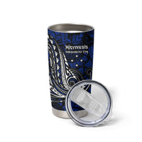 Micronesia Independence Day FSM Tumbler Cup Tribal Tattoo Pattern Flag Seal Heritage