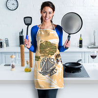 Rotuman Culture Island Pride Apron Traditional Polynesian Tribal Pattern With Island Map TS04 - Polynesian Pride