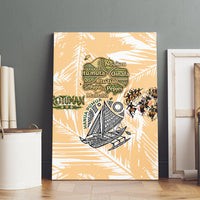 Rotuman Culture Island Pride Canvas Wall Art Traditional Polynesian Tribal Pattern With Island Map TS04 - Polynesian Pride