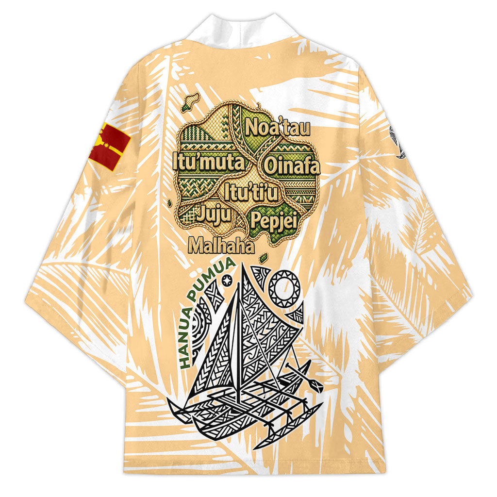 Rotuman Culture Island Pride Kimono Traditional Polynesian Tribal Pattern With Island Map TS04 - Polynesian Pride