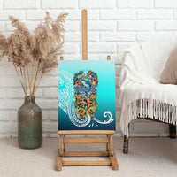 Floating Future Saving Tuvalu Canvas Wall Art Ocean Blue Pacific Polynesian Cultural Art Marine Wildlife TS04 - Polynesian Pride