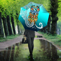 Floating Future Saving Tuvalu Umbrella Ocean Blue Pacific Polynesian Cultural Art Marine Wildlife TS04 - Polynesian Pride