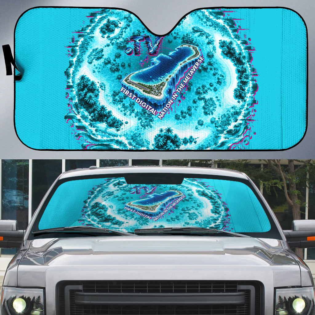 Tuvalu First Digital Nation In The Metaverse Auto Sun Shade Polynesian Island Atoll Cyber Ocean