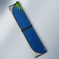 Guam Tropical Island Auto Sun Shade Hibiscus Floral Ocean Waves TS04 - Polynesian Pride