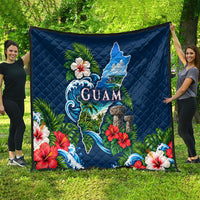 Guam Map Latte Stone Quilt Hibiscus Floral Coastal Landscape TS04 - Polynesian Pride
