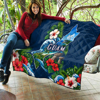 Guam Map Latte Stone Quilt Hibiscus Floral Coastal Landscape TS04 - Polynesian Pride