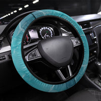 Hawaii 60th Birthday Eagle Steering Wheel Cover Tropical Sunset Beach Hibiscus Ocean Wave TS04 Universal Fit Blue Yellow - Polynesian Pride