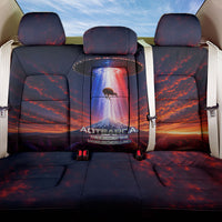 New Zealand Aotearoa Kiwi UFO Back Car Seat Cover Sci-Fi Galaxy Sunset Sky Tower And Mountain