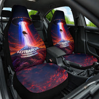 New Zealand Aotearoa Kiwi UFO Car Seat Cover Sci-Fi Galaxy Sunset Sky Tower And Mountain