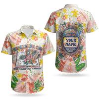Personalized Hawaii School Club Back To Class Couples Matching Short Sleeve Bodycon Dress and Hawaiian Shirt Retro Tropical Hibiscus Pattern With Open Notebook TS04 - Polynesian Pride