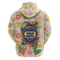 Personalized Hawaii School Club Back To Class Zip Hoodie Retro Tropical Hibiscus Pattern With Open Notebook TS04 - Polynesian Pride