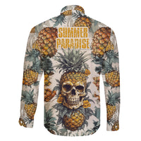 Pineapple Skull Family Matching Off Shoulder Maxi Dress and Hawaiian Shirt Summer Paradise TS04 - Polynesian Pride