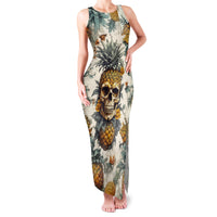 Pineapple Skull Family Matching Tank Maxi Dress and Hawaiian Shirt Summer Paradise TS04 Mom's Dress Multicolor - Polynesian Pride