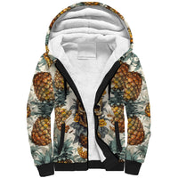 Pineapple Skull Sherpa Hoodie Summer Paradise TS04 - Polynesian Pride