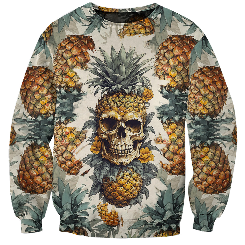 Pineapple Skull Sweatshirt Summer Paradise TS04 - Polynesian Pride