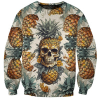 Pineapple Skull Sweatshirt Summer Paradise TS04 - Polynesian Pride
