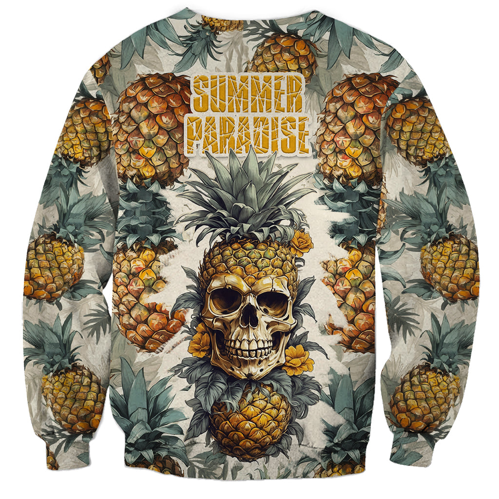 Pineapple Skull Sweatshirt Summer Paradise TS04 Unisex Multicolor - Polynesian Pride