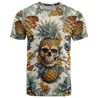 Pineapple Skull T Shirt Summer Paradise TS04 - Polynesian Pride
