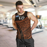 Straight Outta Kadavu Fiji Men Tank Top Tribal Polynesian Tattoo Coat Of Arms Flag