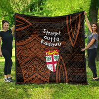 Straight Outta Kadavu Fiji Quilt Tribal Polynesian Tattoo Coat Of Arms Flag