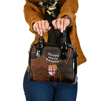 Straight Outta Kadavu Fiji Shoulder Handbag Tribal Polynesian Tattoo Coat Of Arms Flag