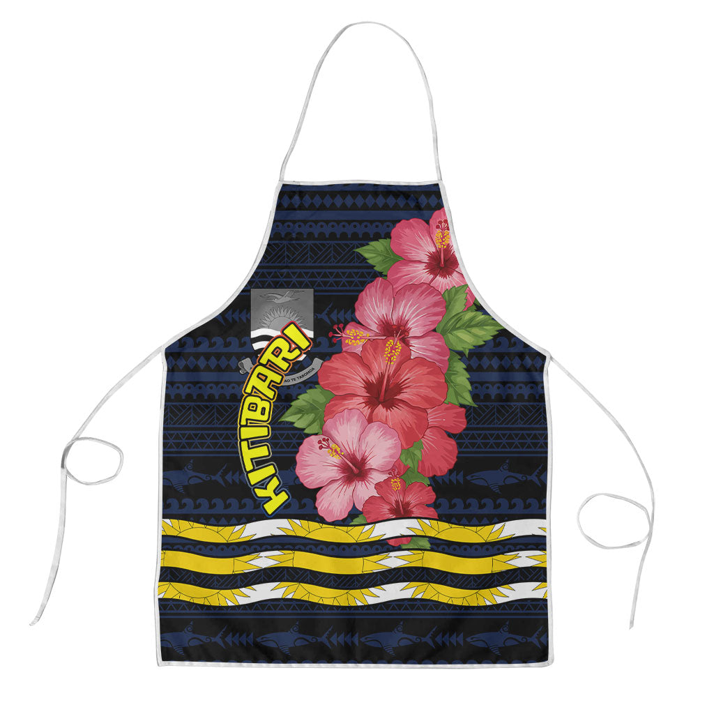 Kiribati Apron Tropical Pink Hibiscus Flowers Polynesian Tribal