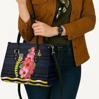 Kiribati Leather Bag Tropical Pink Hibiscus Flowers Polynesian Tribal TS04 - Polynesian Pride