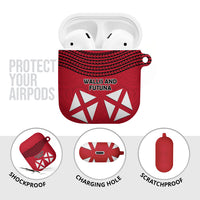 Wallis And Futuna AirPods Case Polynesian Tattoo Flag Map