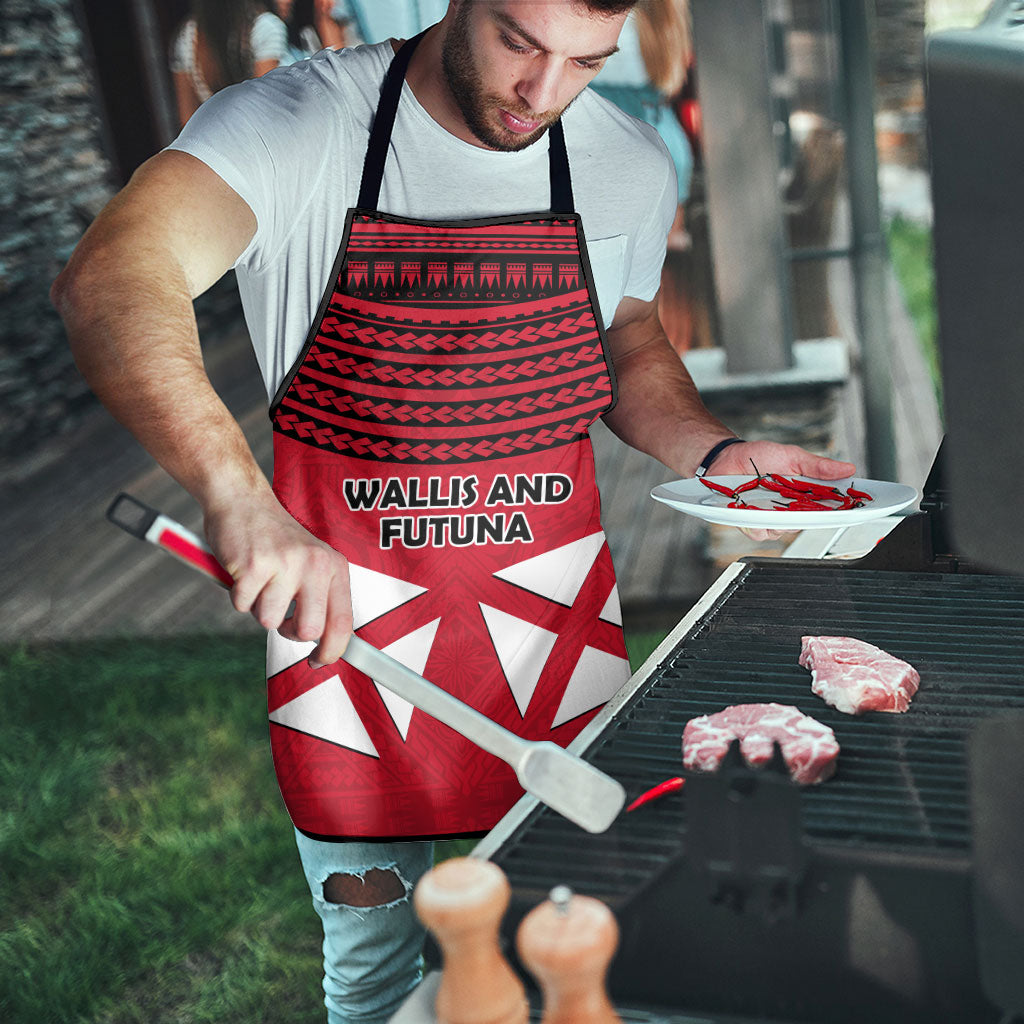 Wallis And Futuna Apron Polynesian Tattoo Flag Map
