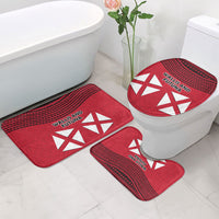 Wallis And Futuna Bathroom Set Polynesian Tattoo Flag Map