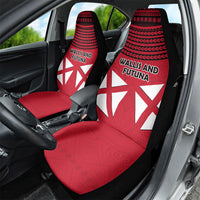 Wallis And Futuna Car Seat Cover Polynesian Tattoo Flag Map