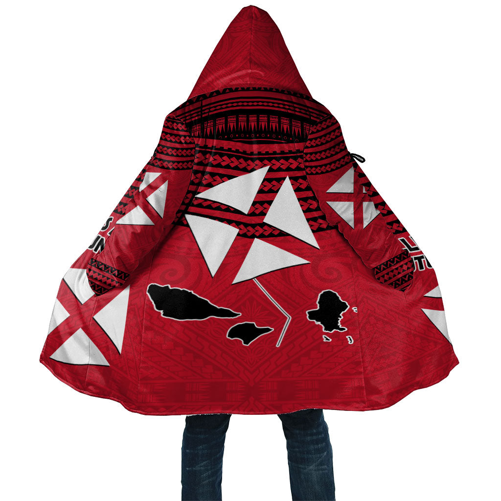 Wallis And Futuna Cloak Polynesian Tattoo Flag Map TS04 Unisex Red Black - Polynesian Pride